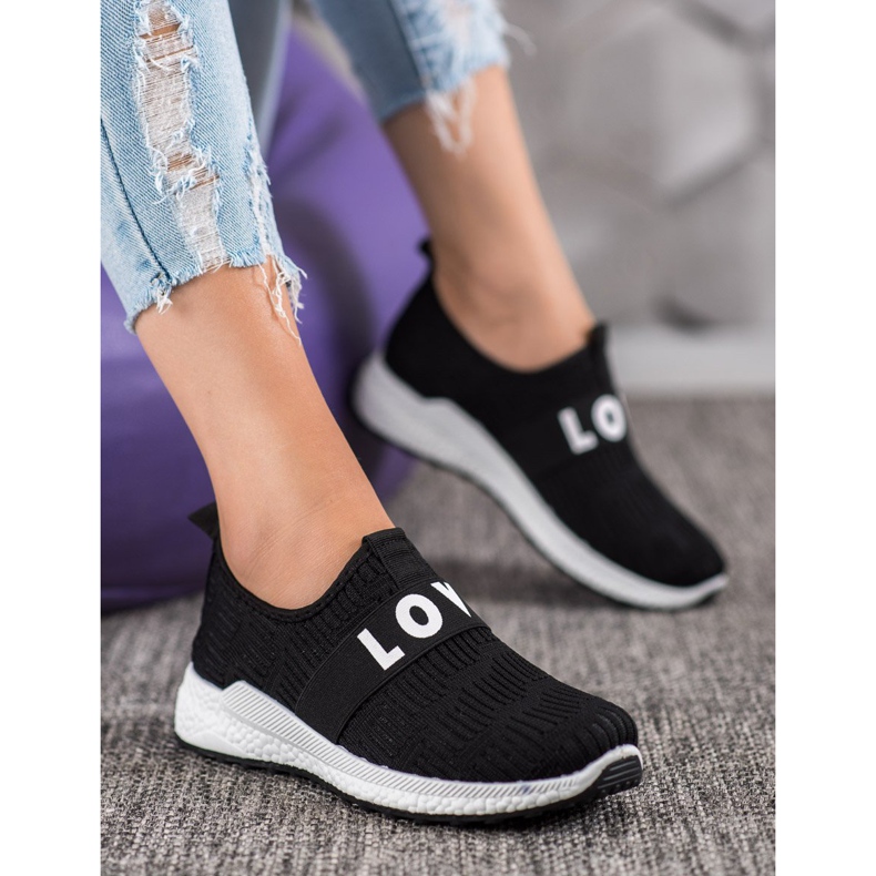 SHELOVET Love Slip-On Scarpe nero 1