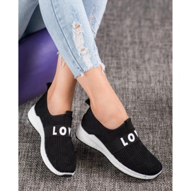 SHELOVET Love Slip-On Scarpe nero 2
