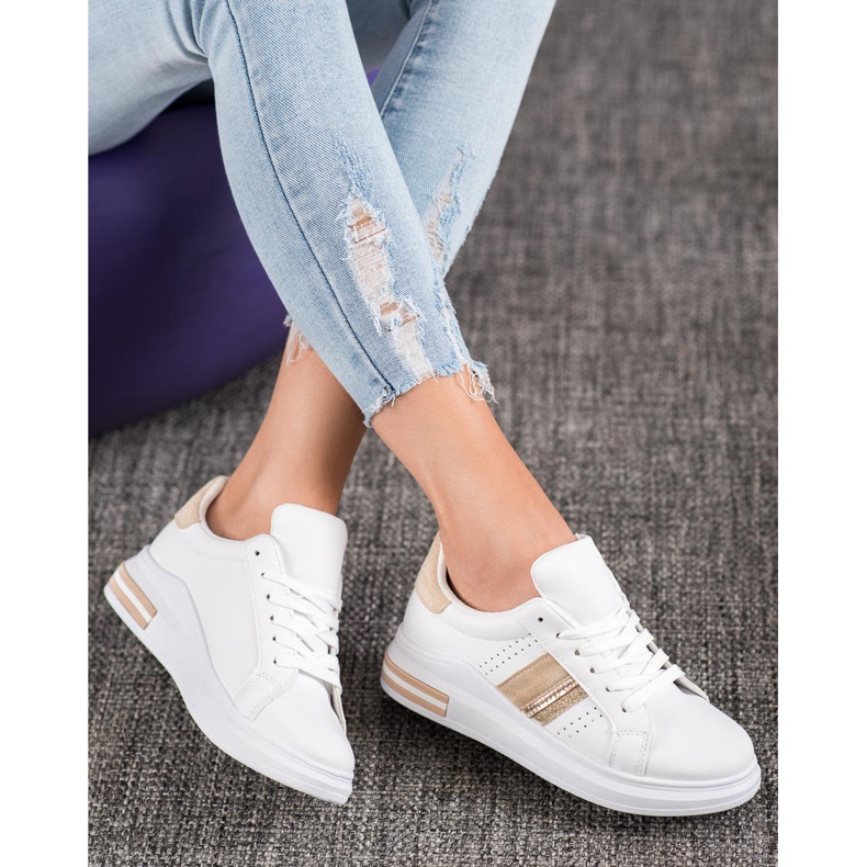 SHELOVET Sneakers in ecopelle bianco 1