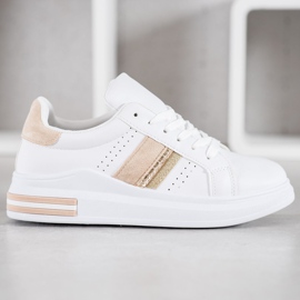 SHELOVET Sneakers in ecopelle bianca 2