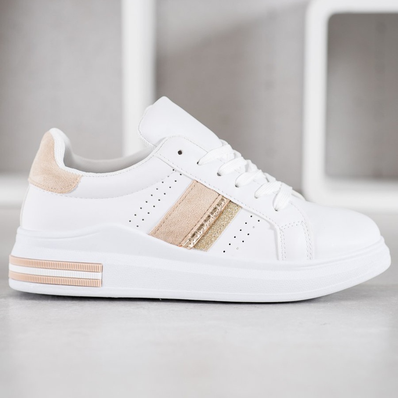 SHELOVET Sneakers in ecopelle bianco 2
