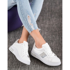 SHELOVET Sneakers in ecopelle bianco 2