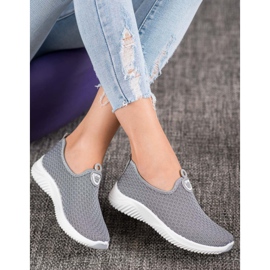 SHELOVET Scarpe sportive traforate grigio 1