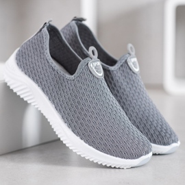 SHELOVET Scarpe sportive traforate grigio 2