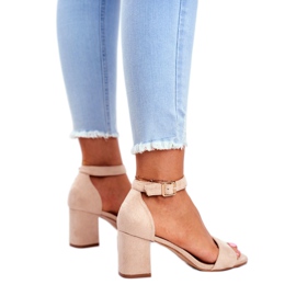 Vinceza Sandali Donna Camoscio Beige Sempre di più! 2