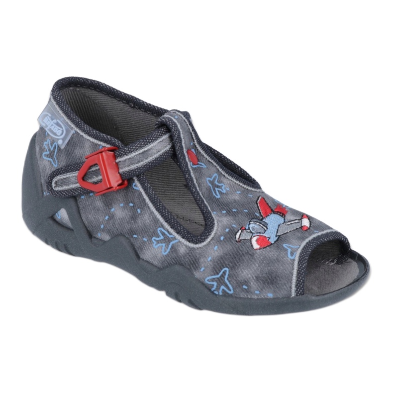 Scarpe per bambini Befado 217P099 rosso blu grigio 1