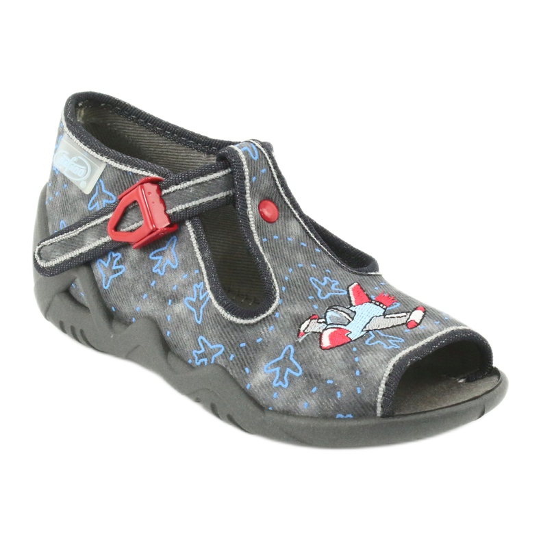 Scarpe per bambini Befado 217P099 rosso blu grigio 2