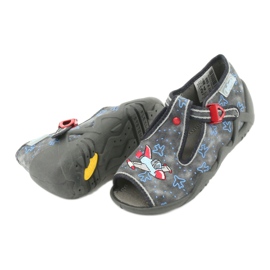 Scarpe per bambini Befado 217P099 rosso blu grigio 5