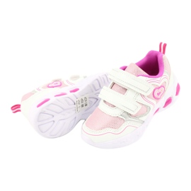 Evento Scarpe sportive luminose NOVITÀ 20DZ55-1778 bianco rosa grigio 4