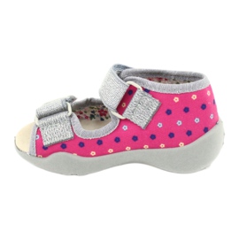 Scarpe da bambino gialle Befado 342P008 rosa grigio 1