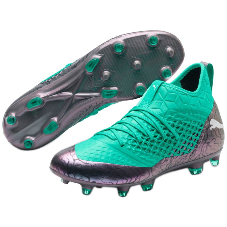 Scarpe da calcio Puma Future 2.3 Netfit Fg Ag Color Shift M 104832 01 verde 3
