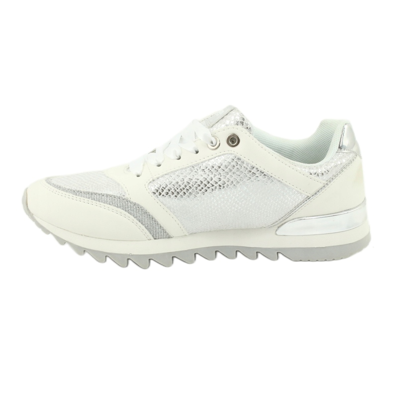 American Club Scarpe sportive femminili 16355 bianco/argento grigio 1