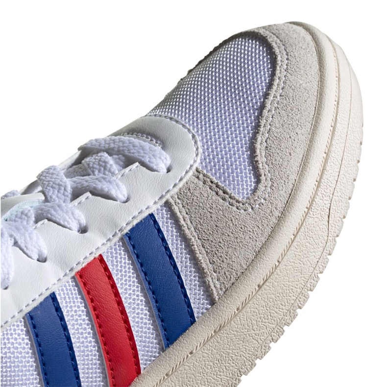 Scarpe Adidas Hoops 2.0 Jr FW9120 bianca grigio 2
