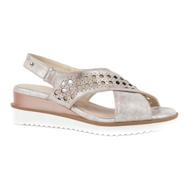 M.Daszyński Sandali rosa metallizzati Daszyński 1838 grigio 5