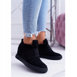 Sneakers Donna Nere Lu Boo Paillettes Rosa Zucchero nero 1