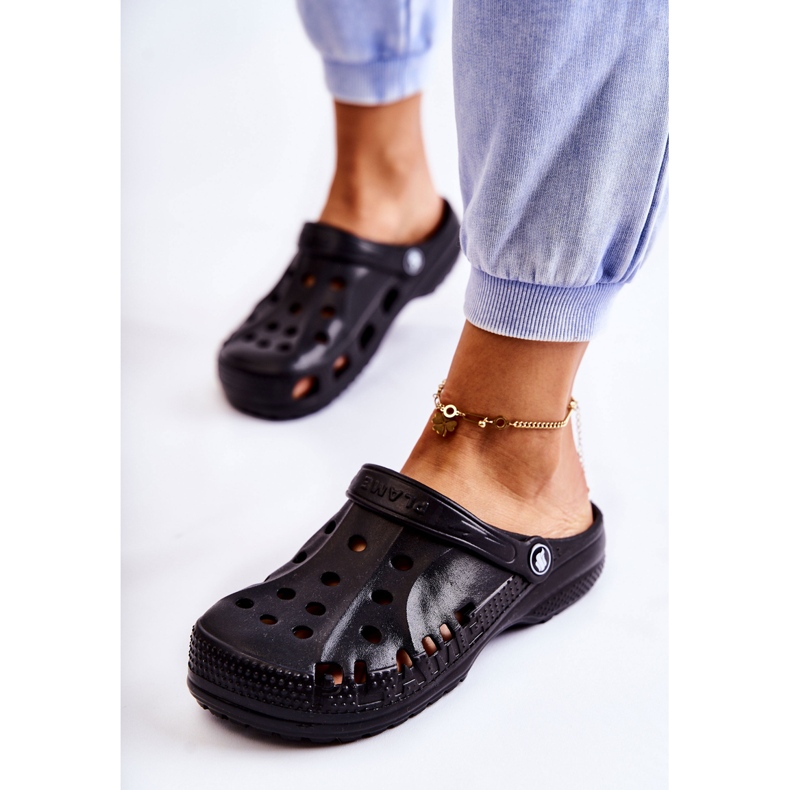 Flameshoes Ciabatte da donna nere leggere Eva nero 1