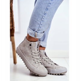 Sneakers da donna Big Star High Warm Grey GG274070 grigio 1