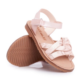 FRROCK Sandali Da Bambina Con Velcro Per Bambina Rosa Lilo giallo 4
