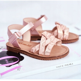 FRROCK Sandali Da Bambina Con Velcro Per Bambina Rosa Lilo giallo 3