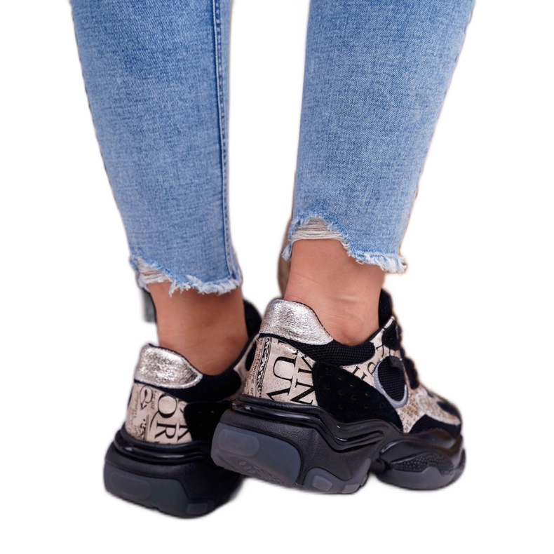 Scarpe Sportive da Donna Big Star di Daniel Lopez Nere e Oro FF274A524 nero giallo 3