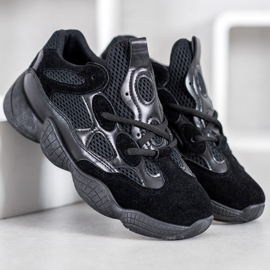 SHELOVET Scarpe da ginnastica nere nero 2