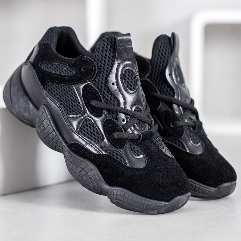 SHELOVET Scarpe da ginnastica nere nero 2