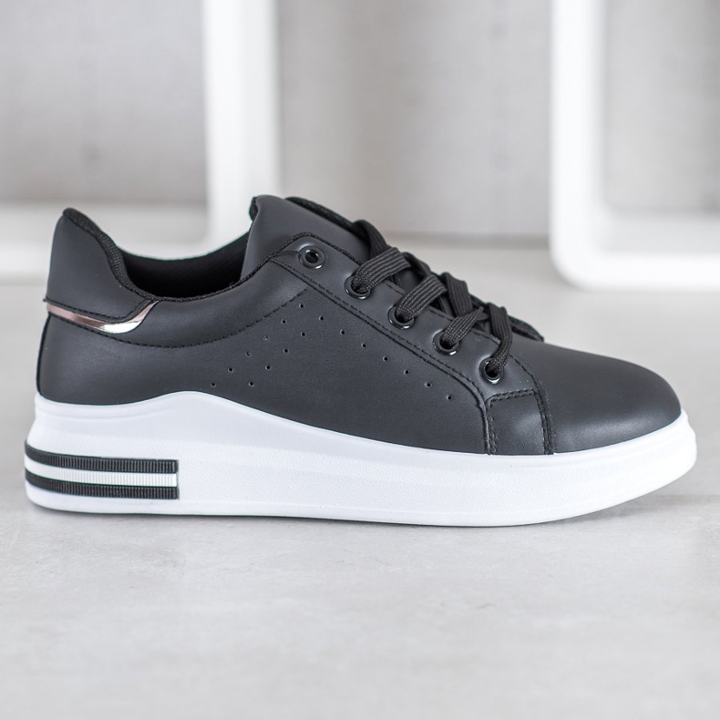 RTX WALK Sneakers in ecopelle alla moda nero 2