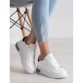 RTX WALK Sneakers in ecopelle alla moda bianco nero 2