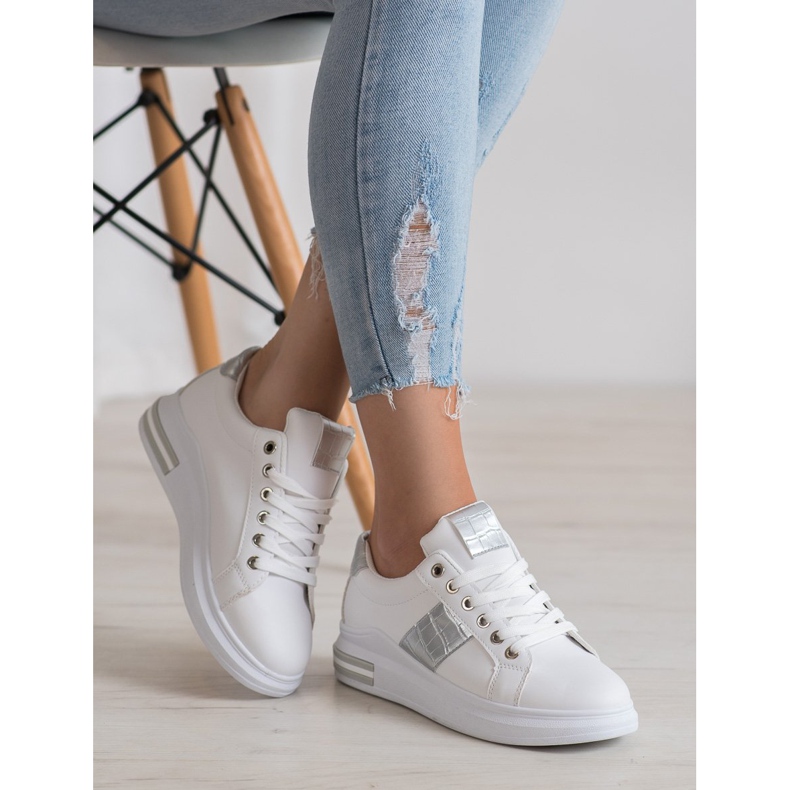 RTX WALK Sneakers Con Inserti Argento bianca grigio 2