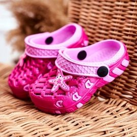 Pantofole per bambini Foam Crocs Pink Starfish Susan rosa 1