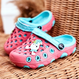 Pantofole Bambini Schiuma Crocs Red Rabbit Zoë rosso blu 1