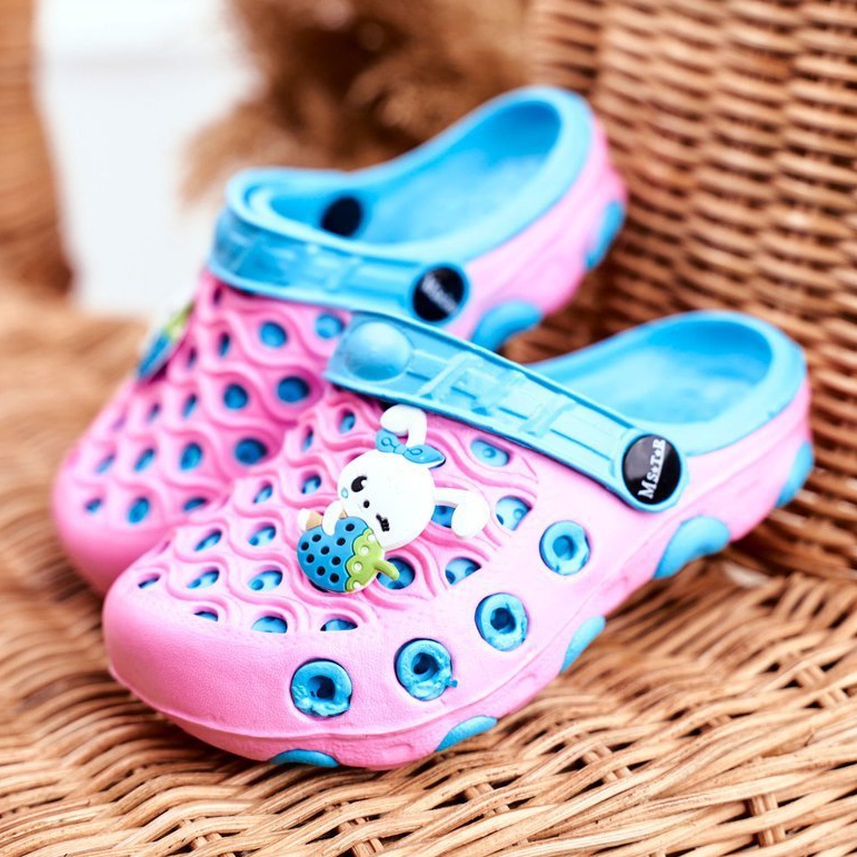 Pantofole Bambini Schiuma Crocs Coniglio Rosa Zoë 1