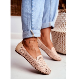 Ballerine da donna Lu Boo Intrecciate Beige 4Ever 2