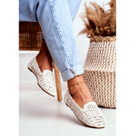 Ballerine da Donna Lu Boo Intrecciate Bianche 4Ever bianca 2