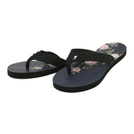 American Club Infradito in schiuma da donna americane JP04 nero rosa 1