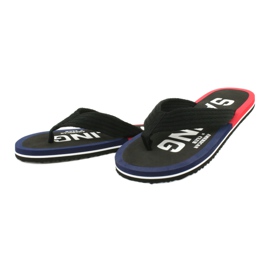 American Club Infradito da uomo American JP02 bianca nero rosso blu navy 1