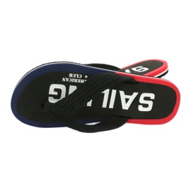 American Club Infradito da uomo American JP02 bianco nero rosso blu navy 2