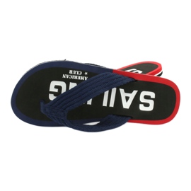 American Club Infradito da uomo American JP02 bianca nero rosso blu navy 2