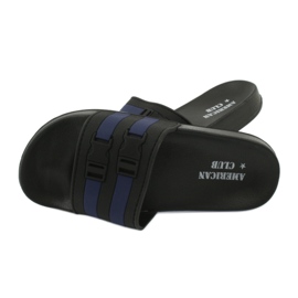American Club Flip di schiuma sulla spiaggia nera NH16 Black/Navy nero 2