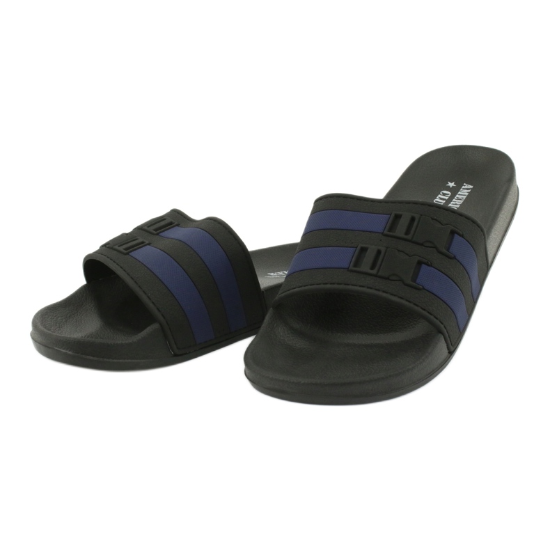 American Club Flip di schiuma sulla spiaggia nera NH16 Black/Navy nero 1