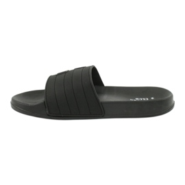 American Club Ciabatte da piscina da uomo americane NH15 a due righe nero 1