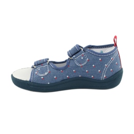 American Club Sandali americani scarpe per bambini soletta in pelle TEN28 rosso blu giallo 1