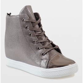 Sneakers con zeppa grigie 29333-3 grigio 1