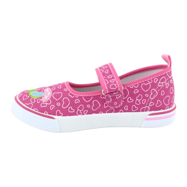 American Club Sneakers ballerine con velcro TEN15 cuori blu rosa verde 1