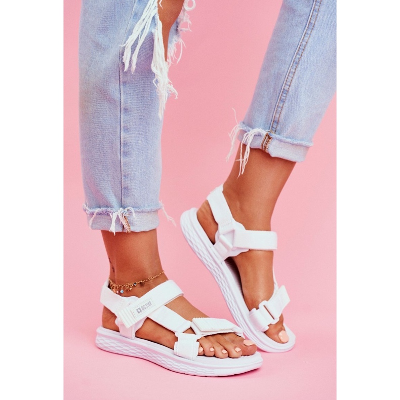 Sandali da donna Big Star White FF274A603 bianco 1