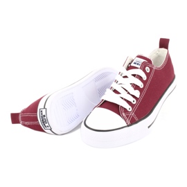 American Club Sneaker femminili legate Borgogna rosso 3