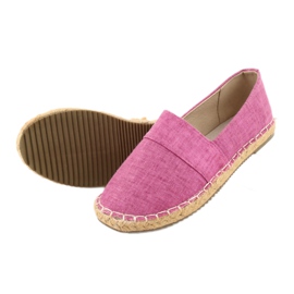 American Club Ballerine per ragazze espadrillas americane rosa 3