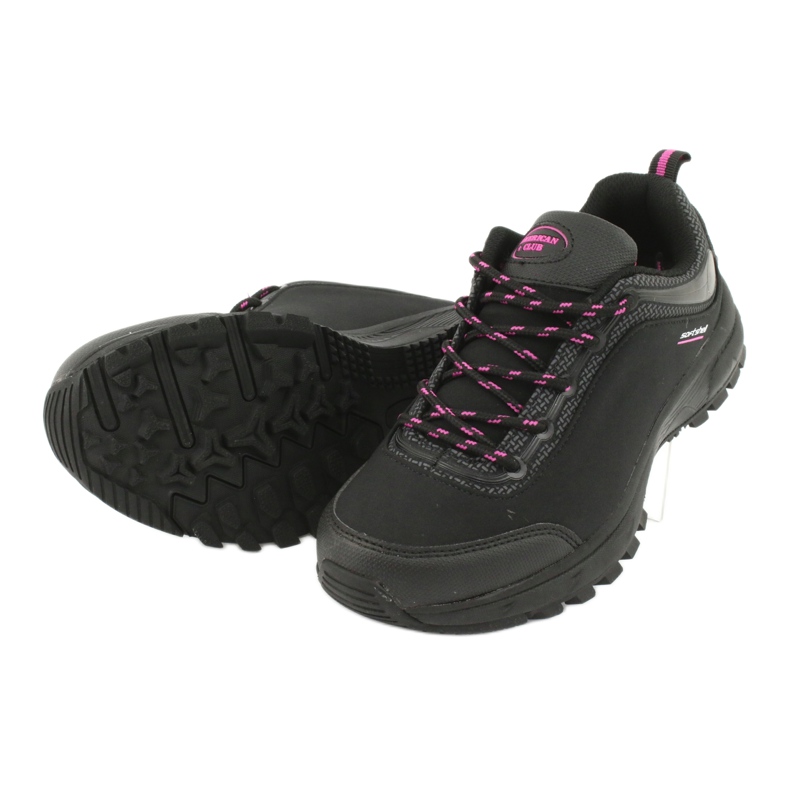 Scarpe sportive softshell impermeabili American Club HL05 nero rosa 2
