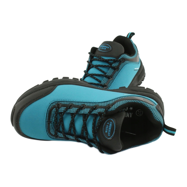Scarpe sportive softshell impermeabili American Club HL05 nero blu 4