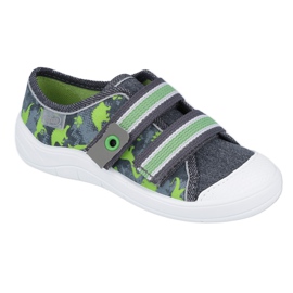 Scarpe per bambini Befado 672X067 grigio verde 1